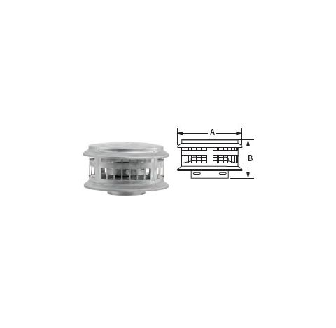 M&G DuraVent 7" DuraFlex AL Cap - 7DFA-VC