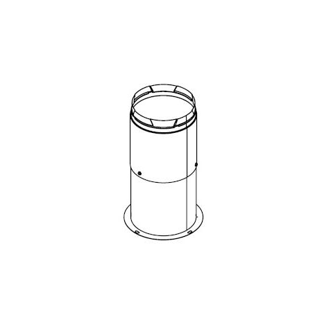 M&G DuraVent 8" PolyPro Double Wall Tele Section Fitting - 8PPS-ADDW