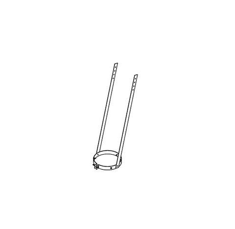 M&G DuraVent 8" PolyPro Double Wall Elbow Strap - 8PPS-ESDW