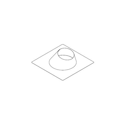 M&G DuraVent 8" PolyPro Double Wall Flashing - 8PPS-FDW