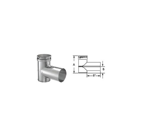 M&G DuraVent 8" DuraFlex AL Tee - 8DFA-T