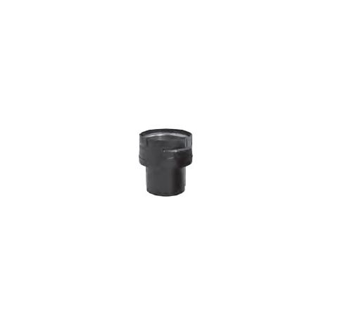 M&G DuraVent 3" PelletVent Pro Appliance Adapter/Increaser Harmon 3"-4" (black) - 3PVP-X4ADHB