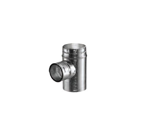 M&G DuraVent 8" Round Type B Gas Vent Increaser Tee 8" x 6" - 8GVTR6