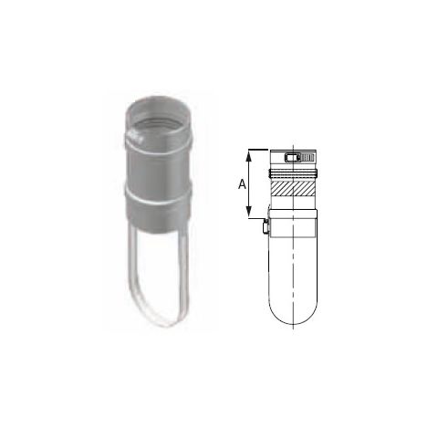 M&G DuraVent 3'' FasNSeal Weil McLain GV Model Appliance Adapter - FSA-WEIL-GV3 // FSA-WEIL-GV3