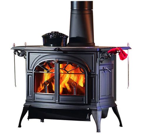 Vermont Castings Defiant Wood-Burning Stove  with tax credit tag