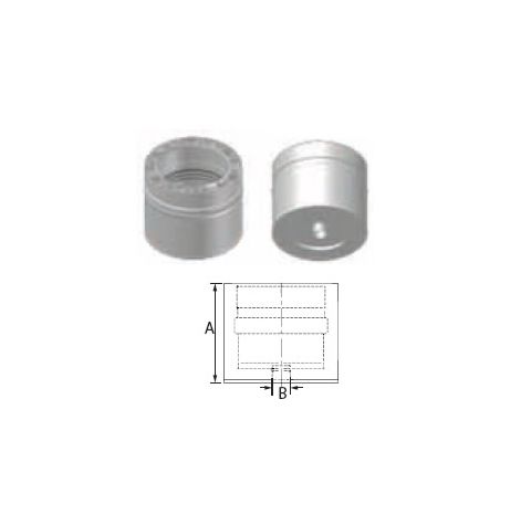 M&G DuraVent 4" FasNSeal W2 Double Wall Drain Fitting - W2-DF4 // W2-DF4
