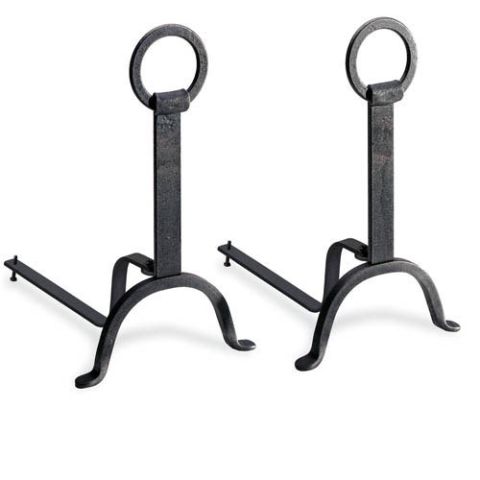 Pilgrim Blacksmith Vintage Iron Andirons - 18615