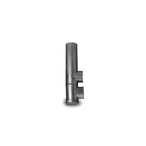Security Chimneys 10'' Secure Temp ASHT Base Tee Galvanized Double (TC Included) - 10TBD