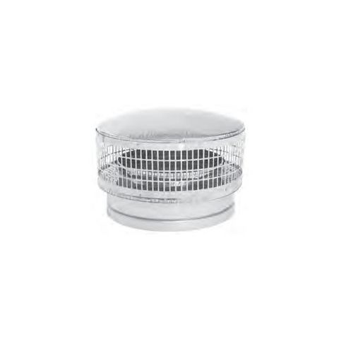 Metal-Fab Temp Guard Cap/Spark Arrester - Stainless Steel - 14TGC