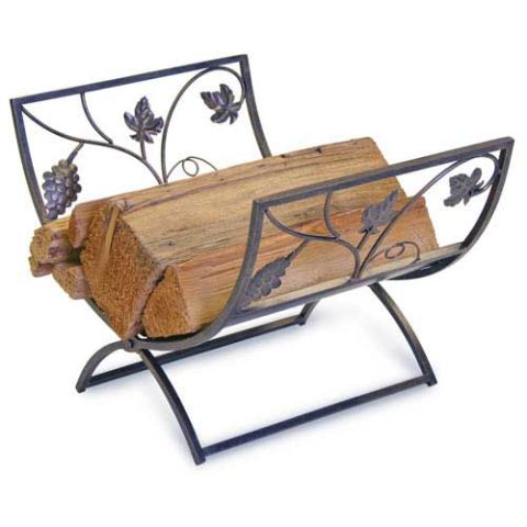 Napa Forge Grapevine Wood Holder - Antique Brushed Copper - 19422