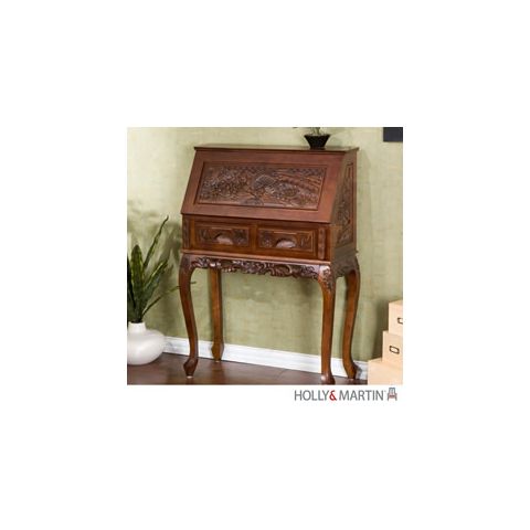 Holly & Martin Logan Hand-Carved Drop Front Desk - 55-153-020-4-05