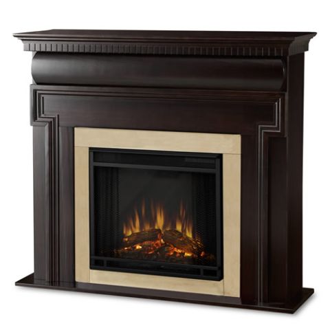 Real Flame Mt. Vernon Electric Fireplace in Dark Walnut - 6900E-DW