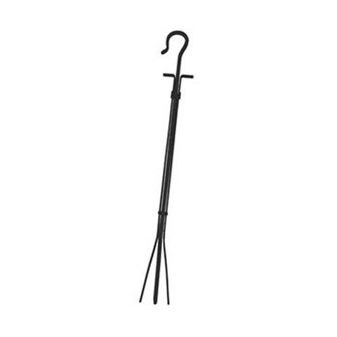 Uniflame 29.5" Black Finish Tongs With Crook Handle - T-1004
