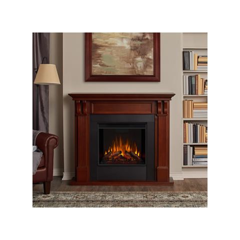 Real Flame Ashley Electric Fireplace in Mahogany - 7100E-M