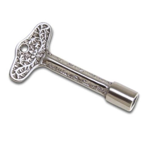 Napa Forge Victorian Gas Key - 1/4'' Fitting - Satin Nickel - 19706