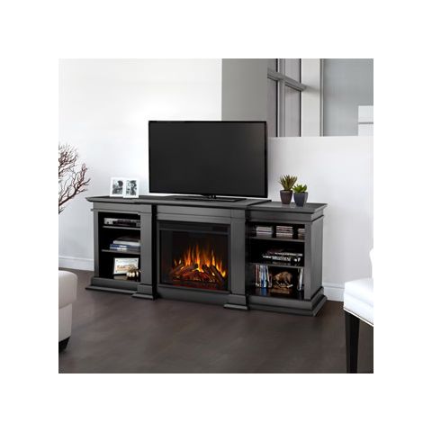 Real Flame Fresno Entertainment Unit Elect. Fireplace (Black) G1200E-B