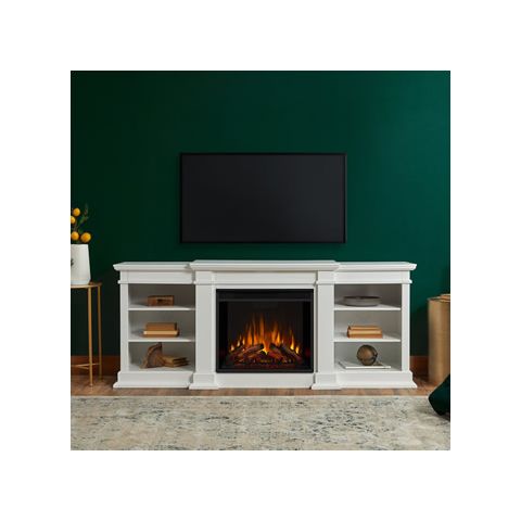 Real Flame Fresno Electric Fireplace in White - G1200E-W