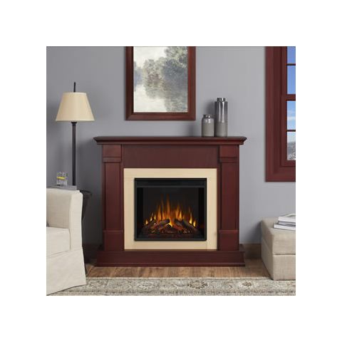Real Flame Silverton Electric Fireplace - Dark Mahogany - G8600E-DM