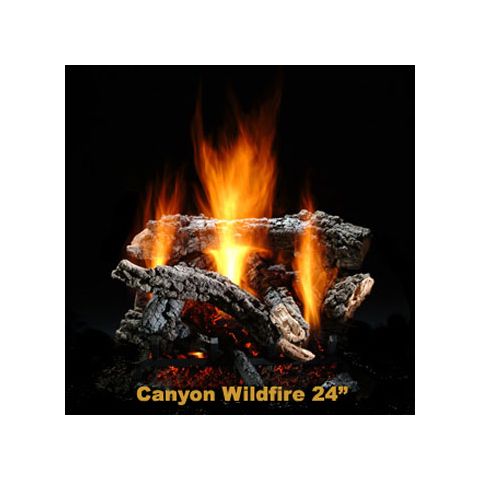 Hargrove 21" Canyon Wildfire Log Set - Shallow ST - LP - CWS21STSP