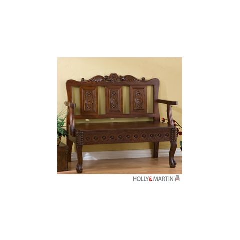 Holly & Martin Cumberland Hand-Carved Storage Settee - 09-080-011-5-20