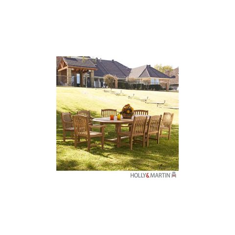 Holly & Martin Henderson 9pc Teak Dining Set - 71-123-004-1-37