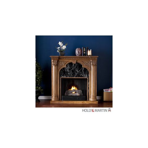Holly & Martin Bedford Gel Fireplace-Old World Oak - 37-037-031-6-25