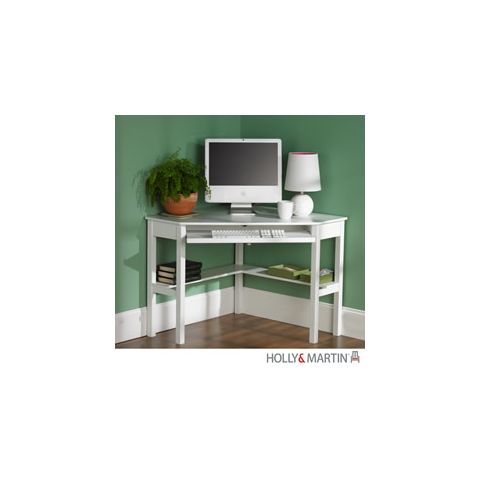 Holly & Martin Alexander Corner Computer Desk-White - 55-016-020-6-40