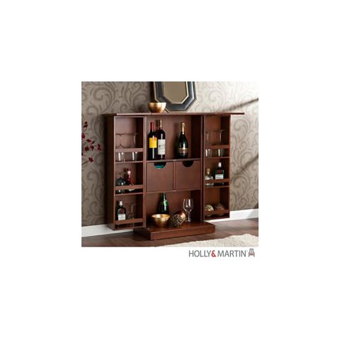 Holly & Martin Archer Fold-Away Bar-Walnut - 53-021-007-0-39