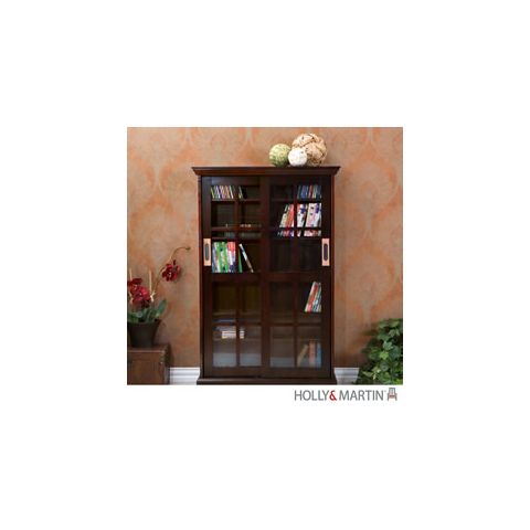 Holly & Martin Emerson Sliding Door Media Cabinet-Espresso - 63-092-039-5-12