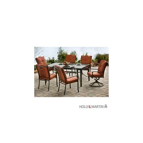 Holly & Martin Cupertino 7pc Aluminum Dining Set by Agio - 33-273-003-1-22