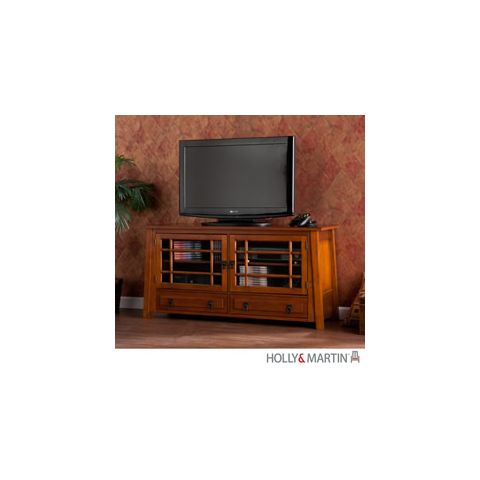Holly & Martin Harrison TV/Media Stand-Brown Mahogany - 63-118-055-6-20