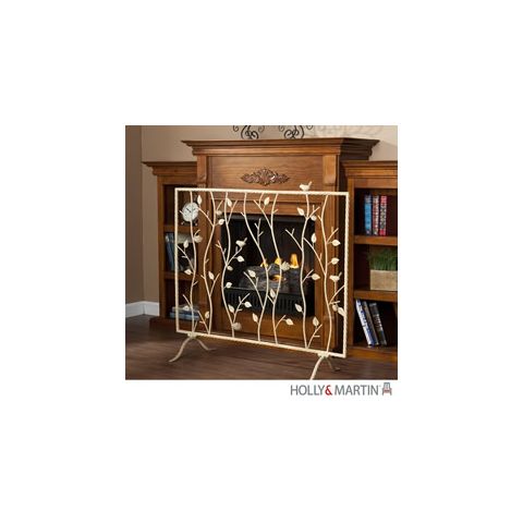 Holly & Martin Willow Fireplace Screen-French Vanilla - 37-255-027-5-14