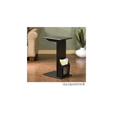 Holly & Martin Upton Magazine Snack Table-Black - 01-243-038-3-01