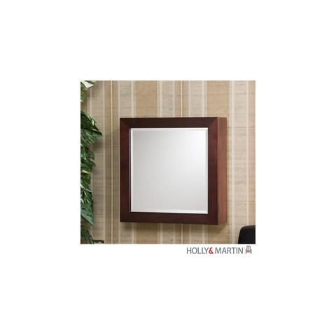 Holly & Martin Brielle Cherry Square Wall-Mount Jewelry Armoire - 57-045-059-3-05