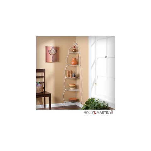 Holly & Martin Oakley Corner Etagere-White - 53-181-026-4-40