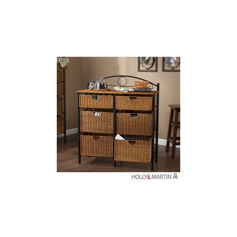 Holly & Martin Lillian Iron/Wicker Storage Chest - 53-149-078-5-01