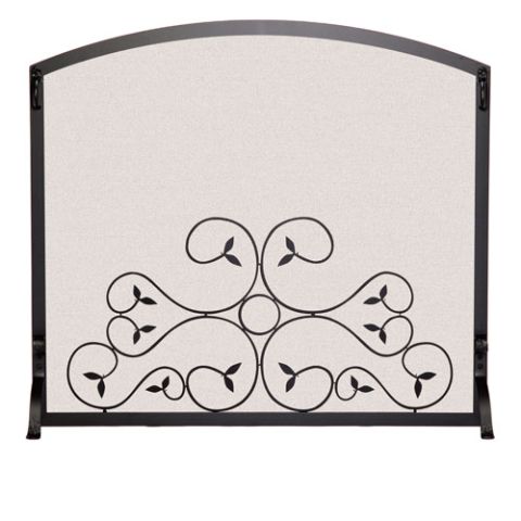 Pilgrim Applique Scroll Matte Black Screen - 18277