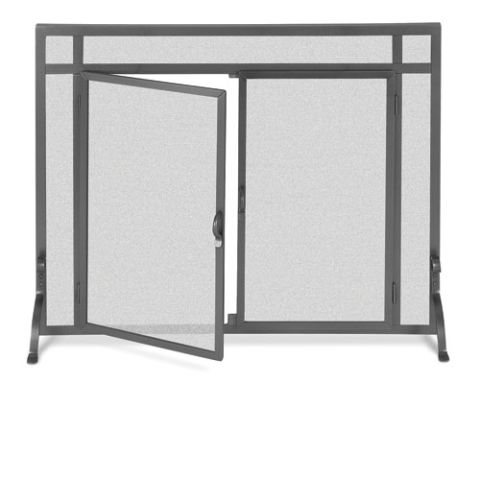 Pilgrim Forged Iron Door Screen Matte Black - 18432