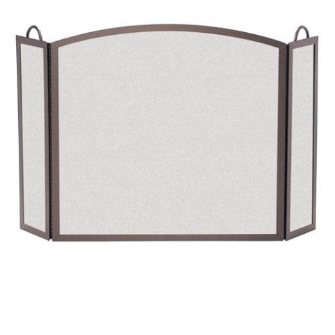 Pilgrim Full Arch Three Panel Screen Burnished Bronze - 18200