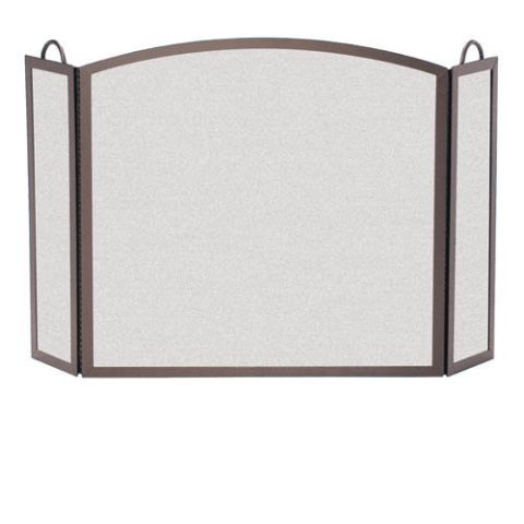 Pilgrim Full Arch Three Panel Screen Burnished Bronze - 18203