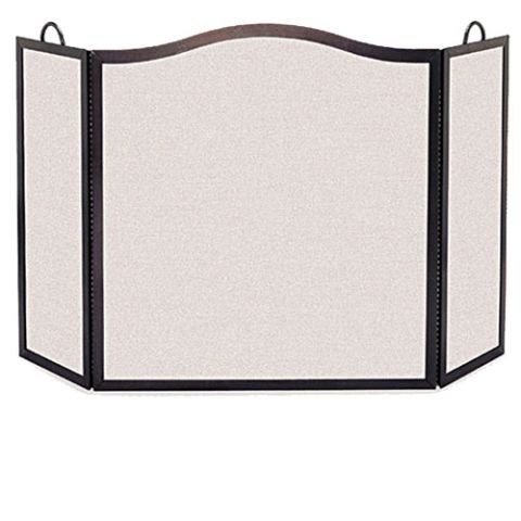 Pilgrim Camelback Arch Three Panel Screen Matte Black - 18216