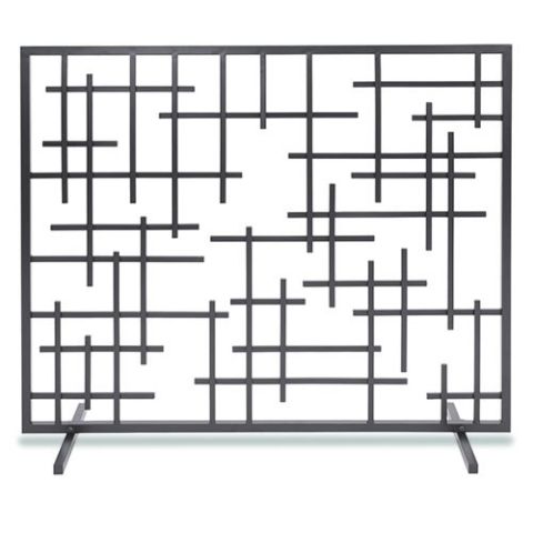Pilgrim Single Panel Contemporary Summer Screen - Natural Iron - 18268