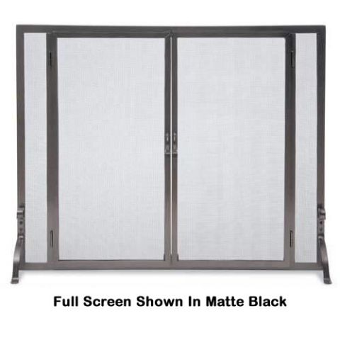 Pilgrim Flat Screen with Full Height Doors - Burnished Bronze - 18468