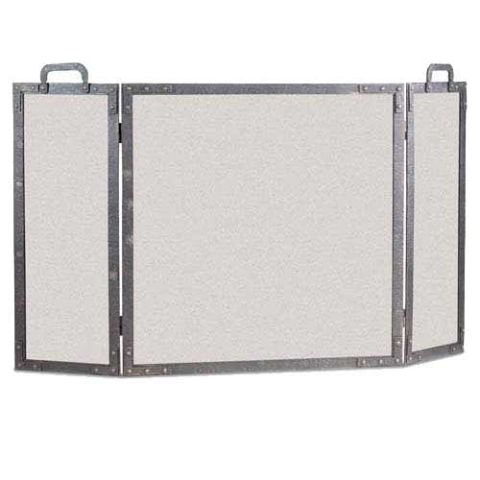 Pilgrim 3 Panel Old World Folding Screen - Forged Iron - 18225