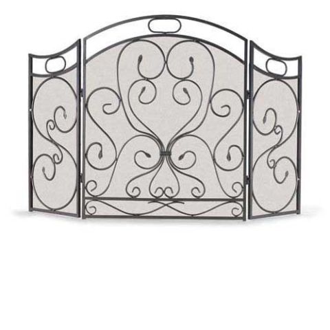 Napa Forge 3 Panel Shakespeare's Garden Screen - Graphite - 19203