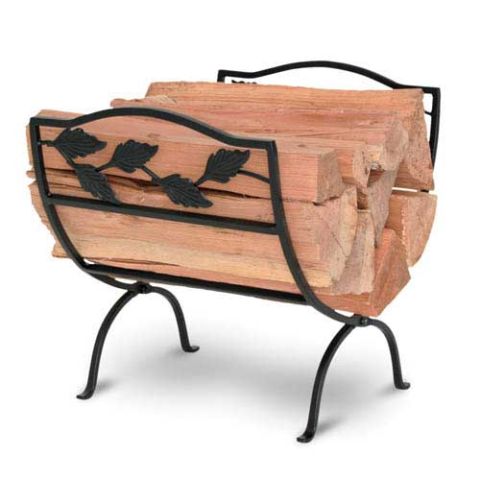 Napa Forge Garden Leaf Wood Holder - Black - 19424