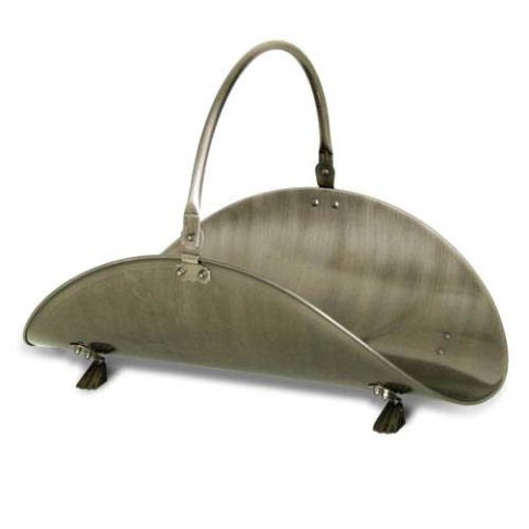 Napa Forge Kentfield Oval Wood Basket - Pewter - 19428