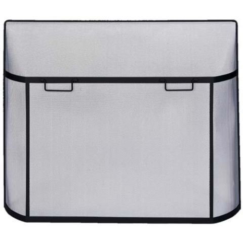 Uniflame Black Curved Spark Guard 33"H x 44"W - S-6957