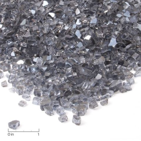 Real Flame Grey Reflective Fire Glass - 10001-GRG