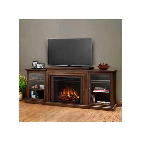 Real Flame Frederick Entertainment Center Electric Fireplace in Chestnut Oak - 7740E-CO